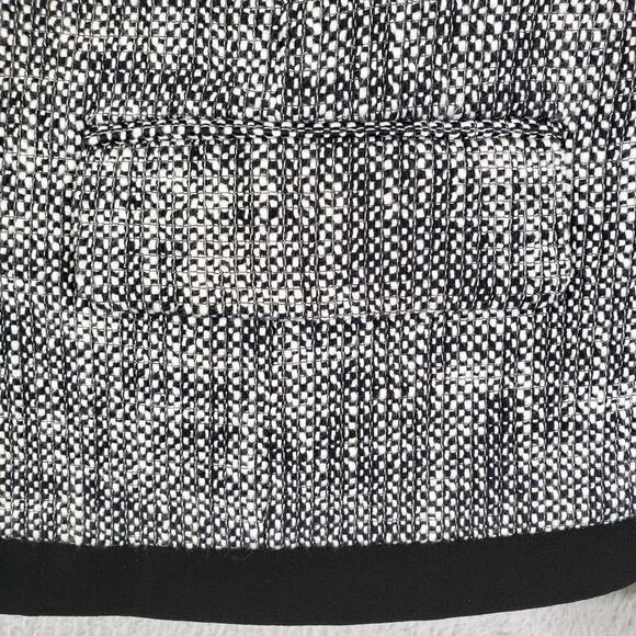 Talbots Blazer Jacket Womens Size 8 P Petite Stretch Button Cotton Black Crop - Picture 4 of 7